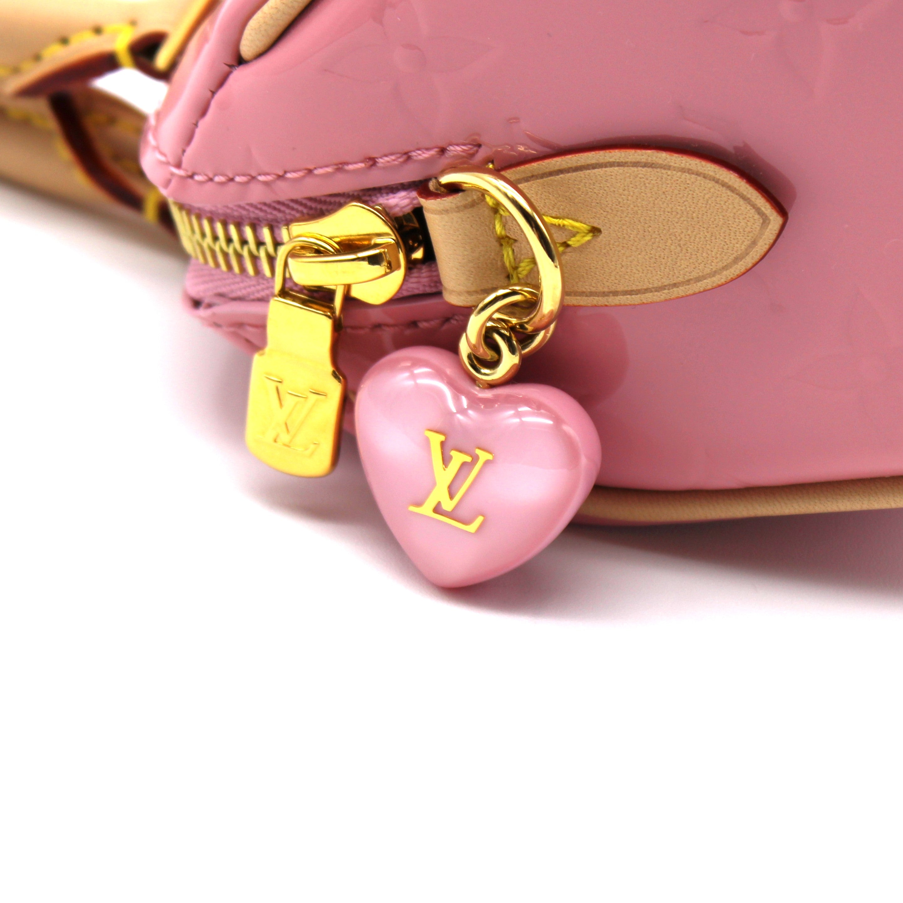 Louis Vuitton Mochi Pink Vernis Monogram Nano Speedy