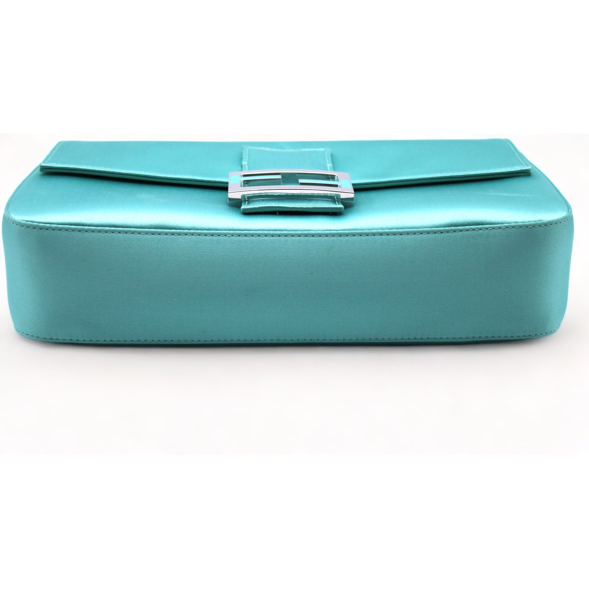 Tiffany X Fendi Blue Limited Edition Satin Medium Baguette