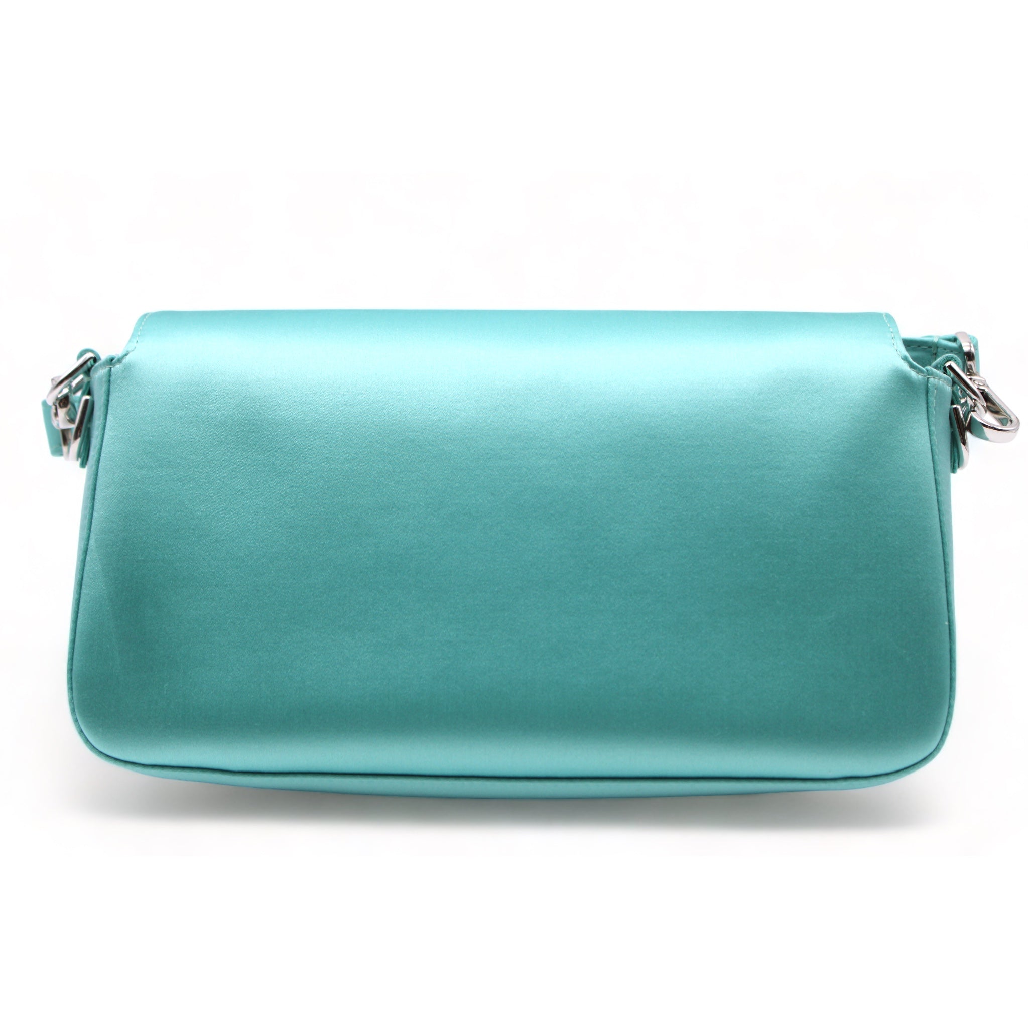 Tiffany X Fendi Blue Limited Edition Satin Medium Baguette